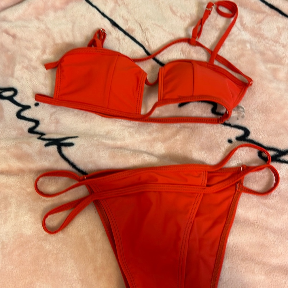 Brand New Red Square Bikini